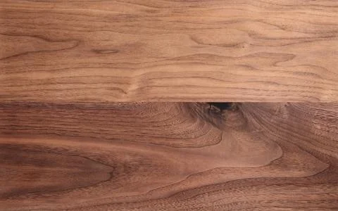 Texture of sanded raw black walnut wood without finish Foto stock