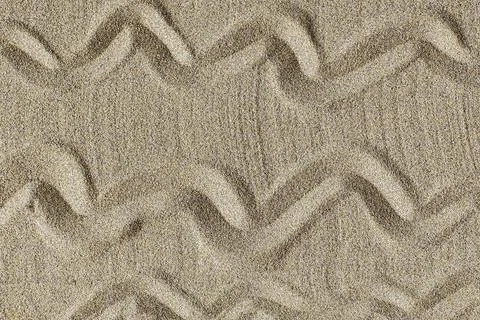 Texture of sandy beach as background, top view Stock Photos