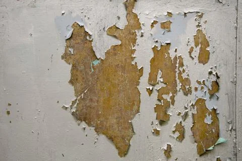 The texture of scuffed paint on the door Stockfoto's