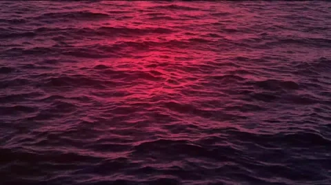 Texture of Sea Water at Sunset 3 Video stock 48088798