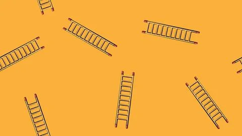 Texture, seamless abstract pattern of building wooden stairs. tool to repair  Stock Illustration