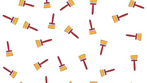 Texture, seamless abstract pattern from construction paint natural brushes ma Stock Illustration