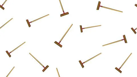 Texture, seamless abstract pattern of wooden construction mops, brushes with  스톡 일러스트