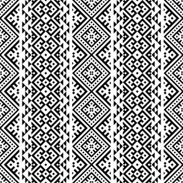 Texture seamless ethnic pattern design Stock Illustration