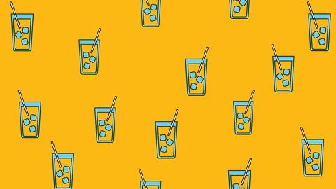 Texture seamless pattern of beautiful nice tasty refreshing alcoholic drinks  Stock Illustration