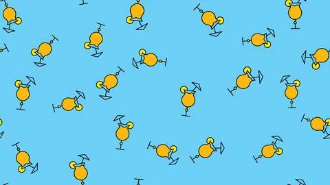 Texture seamless pattern of beautiful nice tasty refreshing alcoholic drinks  Stock Illustration