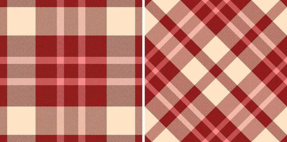 Texture seamless pattern of check textile vector with a fabric tartan backg.. Stock Illustration