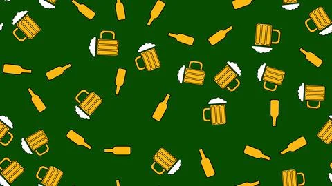 Texture seamless pattern from a set of raivy good tasty refreshing alcoholic  Stock Illustration