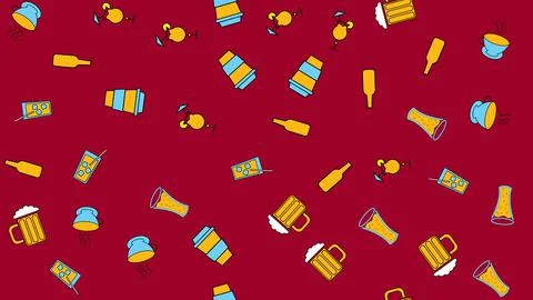 Texture seamless pattern from a set of raivy good tasty refreshing alcoholic  Stock Illustration