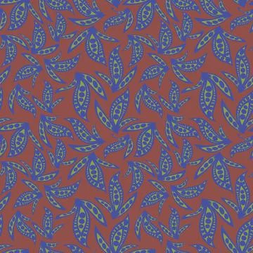 Texture, seamless pattern on a square background - shamrock stylized abstract Stock-Illustration