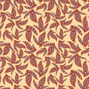 Texture, seamless pattern on a square background - shamrock stylized abstract Stock Illustration