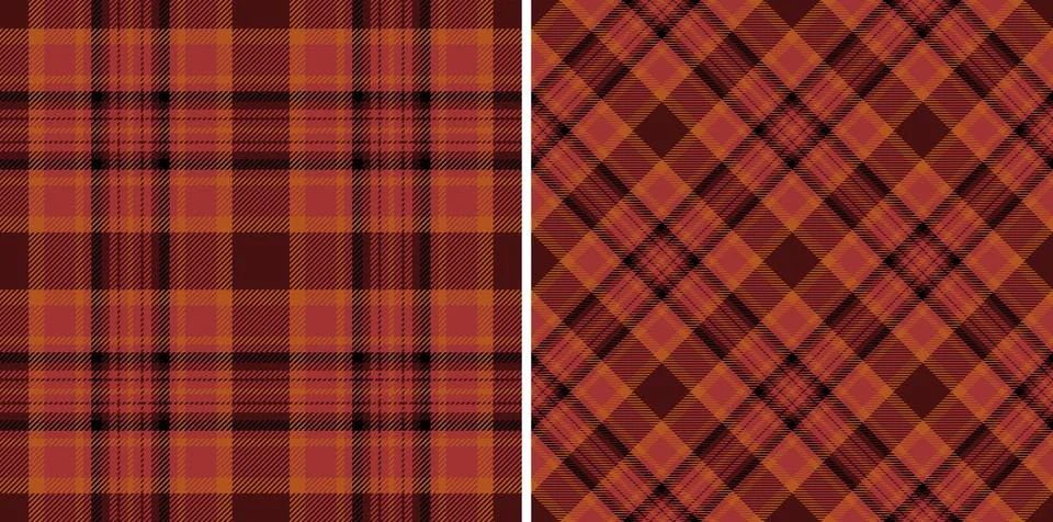 Texture seamless plaid of vector tartan check with a background pattern fab.. Stock Illustration