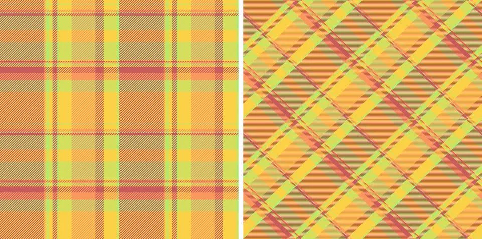 Texture seamless vector of check plaid fabric with a background textile tar.. Stock Illustration