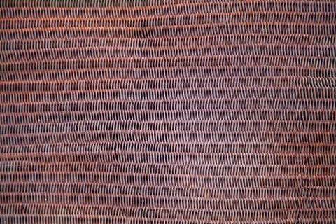 The texture of a shallow old rusty metal mesh Stock Photos