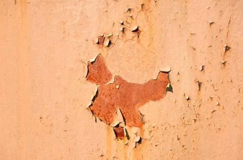 Texture of a sheet of old rusty iron. Abstract background. Stock Photos