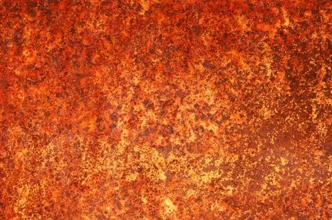 Texture of a sheet of old rusty iron. Abstract background. Stock Photos