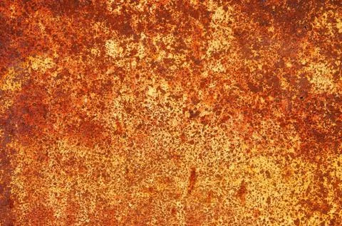 Texture of a sheet of old rusty iron. Abstract background. Stock Photos