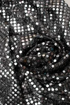 Texture of shiny fabric with sequins Stock Photos