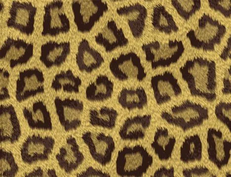 Texture of a short sand color leopard fur Illustrazione stock