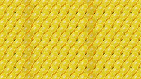 Texture of sliced oranges. Fruity background Illustrazione stock