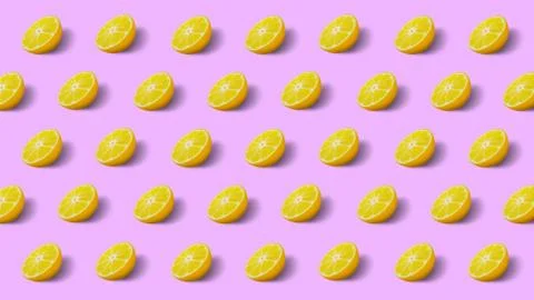 Texture of sliced oranges. Fruity background Stock-Illustration