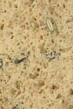 Texture of Sliced Seeded Whole Grain Bread Sourdough Stock Photos