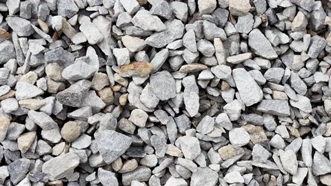 Texture of small black rubble lying on the ground, close-up Slow motion 4k. Stock Footage 157590284