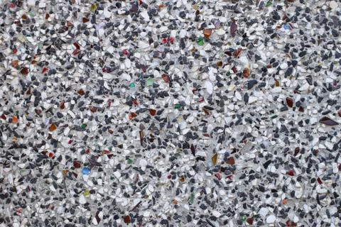 The texture of the small multi-colored stones and glass. Decoration for the i Stock Photos