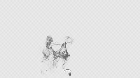 Texture of Smoke on a transparent background with alpha channel. Stock-Footage 319762998