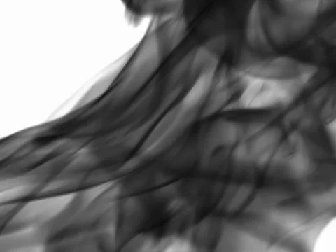 Texture smoke on a white background Stock Photos