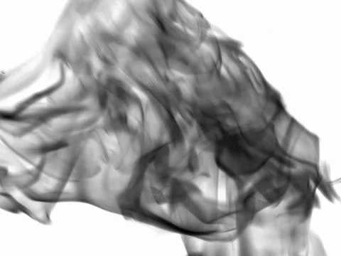 Texture smoke on a white background Stock Photos