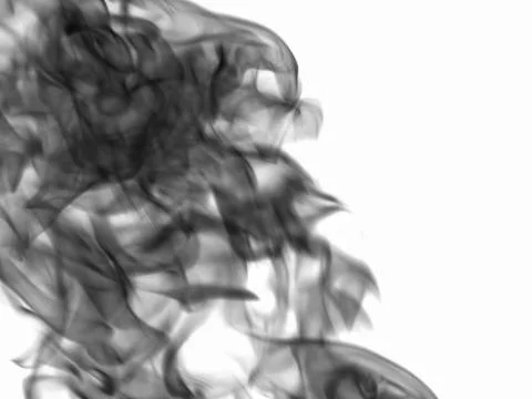 Texture smoke on a white background Stock Photos