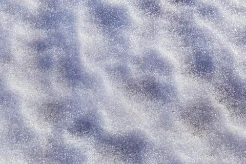 Texture of snow close up Stock Photos