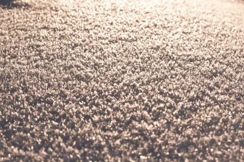 Texture of snow glitters in sun pattern. Christmas, new year, morning before Stock Photos