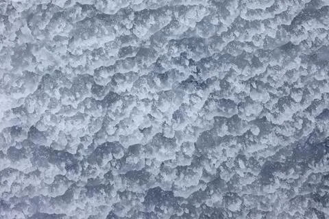 The texture of the snow surface Stock Photos