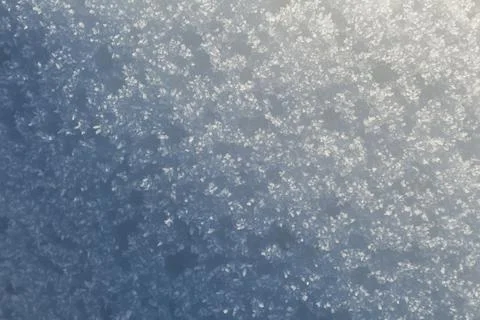 Texture of a snowdrift close-up in winter Stock Photos