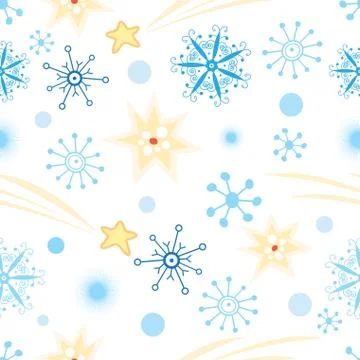Texture with snowflakes Stock Illustration