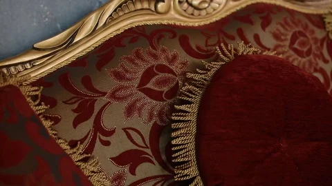 Texture of the sofa Stock Footage 74276798