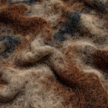 Texture of soft fabric in brown and gray colors draped on a surface, showin.. Stock-Illustration