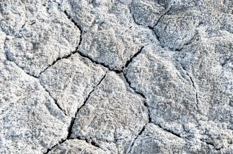 Texture of soil salinity Stock Photos