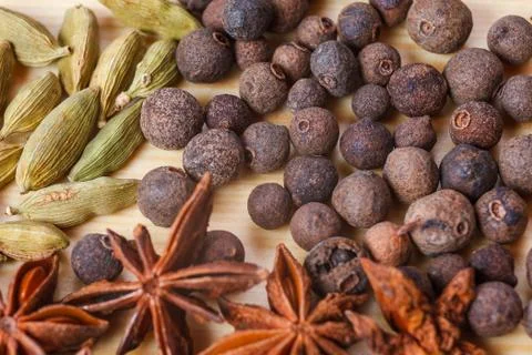 Texture spice kitchen Stock Photos