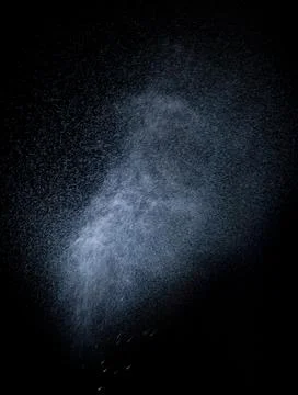 Texture, spray on a black background, isolated Stock Photos