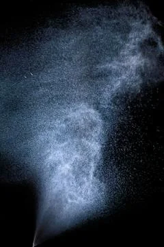 Texture, spray on a black background, isolated Stock Photos
