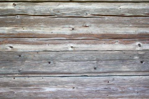 Texture of spruce planks on old wall Stock Photos