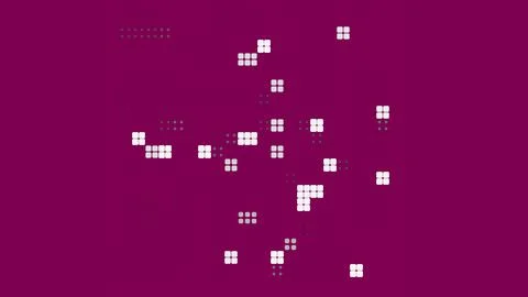 Texture of square geometry, dots style. 2D rendering digital illustration. Is 스톡 일러스트