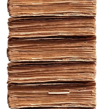 Texture from a stack of old antique dilapidated books Foto stock