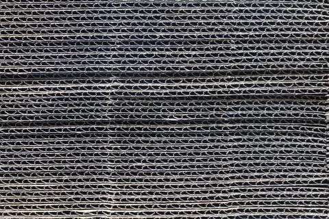 Texture of stacked corrugated cardboard Stock Photos