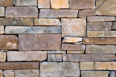 Texture of stacked stone blocks Stock Photos