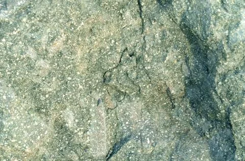 The texture of the stone is gray with white flecks. Foto stock