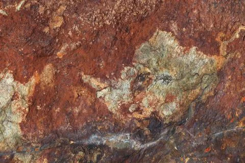 Texture on a stone mountain Stock Photos